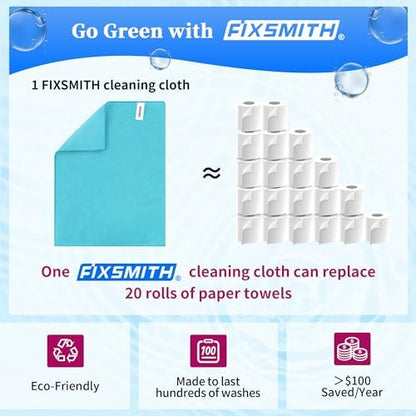 FIXSMITH Shop Towels-800 Pack, 12 x 16 in Microfiber Cleaning Cloth, Highly - Image 6