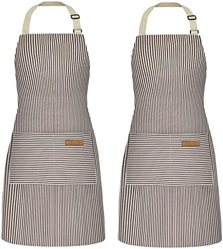 NLUS 2 Pack Cooking Aprons for Women by NLUS