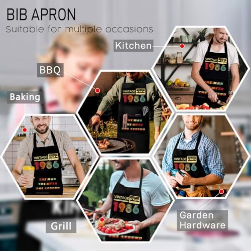 Funny Aprons for Men Birthday Gifts for Men Dad Grilling BBQ - Image 4