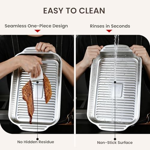 Grilling Prep and Serve Trays, 5-in-1 Grill Carry System Stainless Steel Food - Image 6