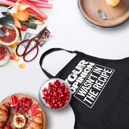 Rosoz Funny BBQ Black Chef Aprons - Image 6