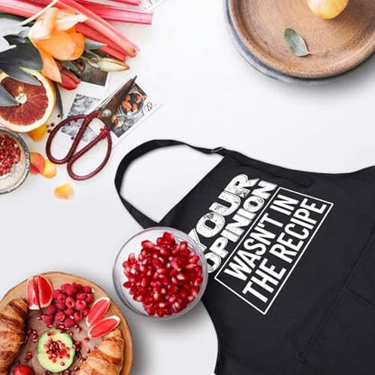Rosoz Funny BBQ Black Chef Aprons - Image 6