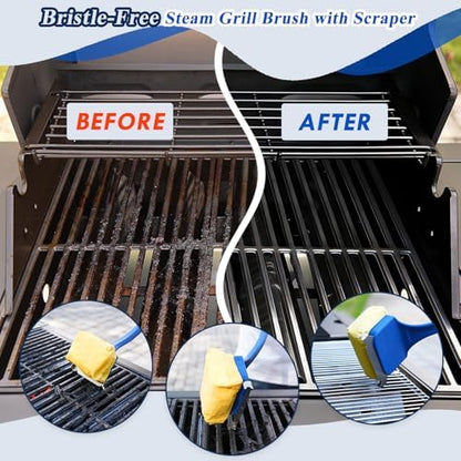 Grill Brush for Outdoor Grill, Bristle Free Grill Brush - Image 5