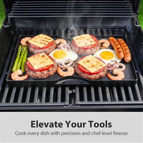 Utheer 7637 Spirit 200 Reversible Griddle, Raised-Side Ceramic - Image 6