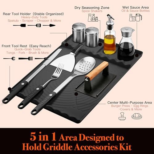Silicone Grill Mat for Blackstone Griddle Accessories - Image 3