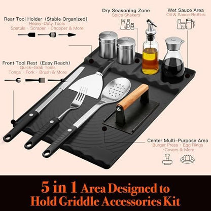 Silicone Grill Mat for Blackstone Griddle Accessories - Image 3