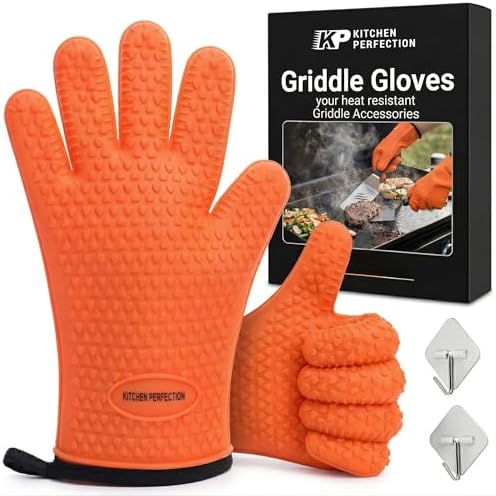 KITCHEN PERFECTION XL Silicone Griddle Gloves by Kitchenperfection