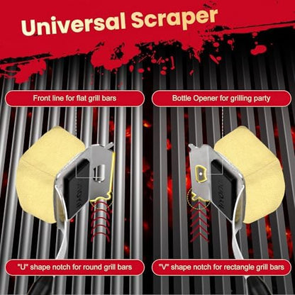 Grill Brush for Outdoor Grill + 5 Replaceable Pads - Image 5