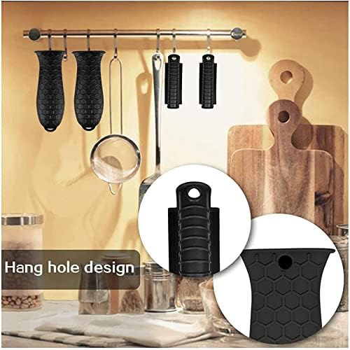 8 Pcs Non-Slip Silicone Hot Handle Holder & Assist Grips, Potholder - Image 6