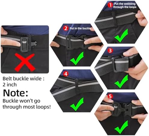 MELOTOUGH Quick Release Work Belt 1.5 Inch Web Work Tool Belt - Image 5