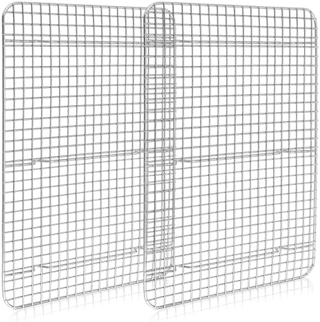 Homikit 16.5"x11.5" Stainless Steel Large Cooling Racks Fit Half Sheet Pan by Homikit