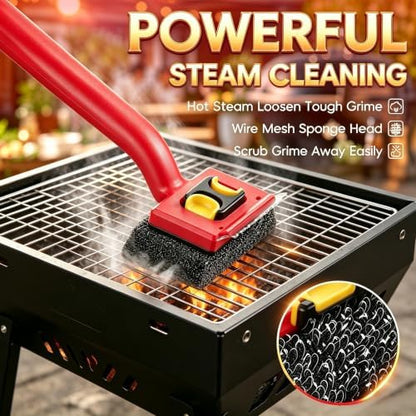 Steam Grill Brush, Bristle-Free BBQ Grill Cleaning Brush - Image 2