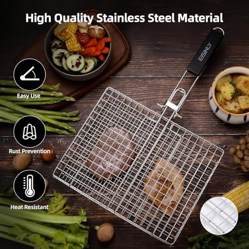 Eisinly BBQ Grilling Basket for Outdoor Grill - Image 2