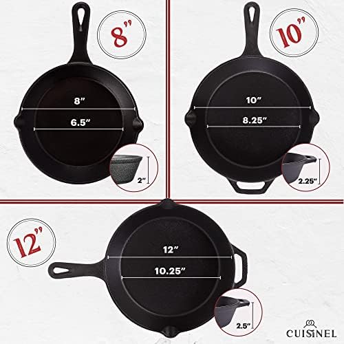 Cuisinel Cast Iron Skillet Set - Image 2