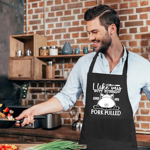 Grilling Aprons for Men, Cnavas Corss Back - Image 4