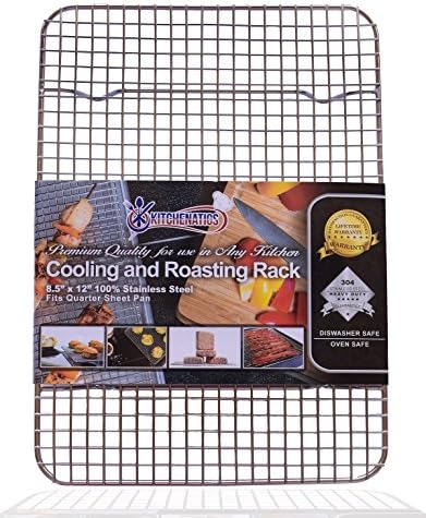 Kitchenatics Small Cooling Rack 8.5 x 12 In by KITCHENATICS