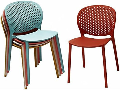 2xhome Modern Pool Patio Chair, Stackable Dining Side Chair - Image 7
