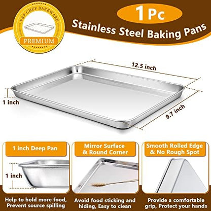 P&P CHEF Stainless Steel Baking Sheet - Image 2