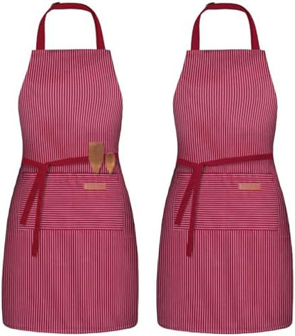 BeLuyi 2 Pack Adjustable Bib Apron by BELUYI