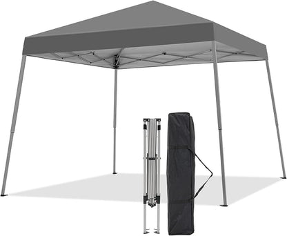 10x10FT Slant Leg Pop Up Canopy Tent, Portable Outdoor Shelter | 10x10FT Base by Oneofics