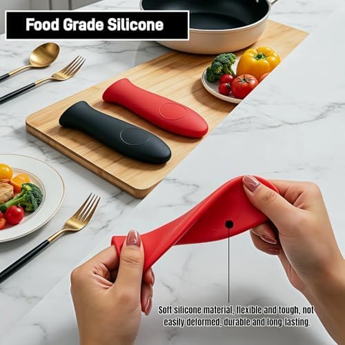 Silicone Hot Handle Covers for Cast Iron Skillet, Pan and Pot, Heat Resistant - Image 7