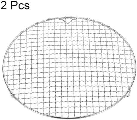 HARFINGTON 2pcs Round Cooking Rack 11.6-inch 201 Stainless Steel Cross Wire - Image 3
