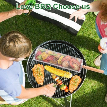 Rolling Grill Basket, Grill Baskets - Image 4