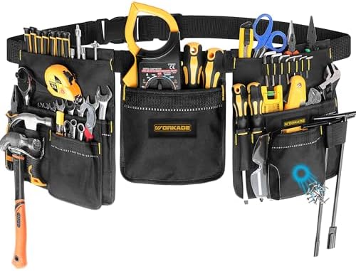 Magnetic Tool Belt | 32 Pockets Quick-Release Buckle Belt by Unknown