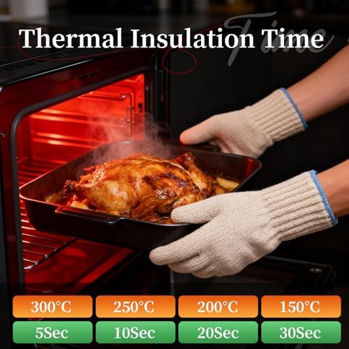 Heat Resistant Oven Gloves, Ove Glove BBQ Gloves Heat Resistant Cooking Oven - Image 7