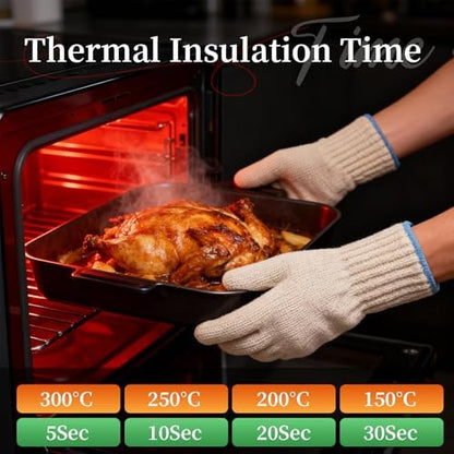 Heat Resistant Oven Gloves, Ove Glove BBQ Gloves Heat Resistant Cooking Oven - Image 7