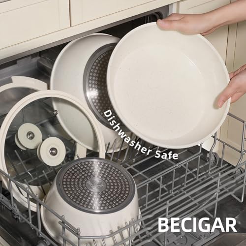 BECIGAR 24PCS Ceramic Pots and Pans Set - Image 5