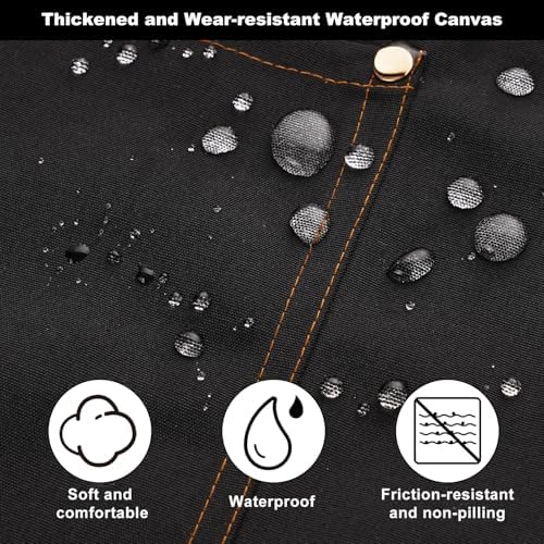 Chef Aprons for Women Men with Pockets, Oil-Repellent & Water-Resistant - Image 3