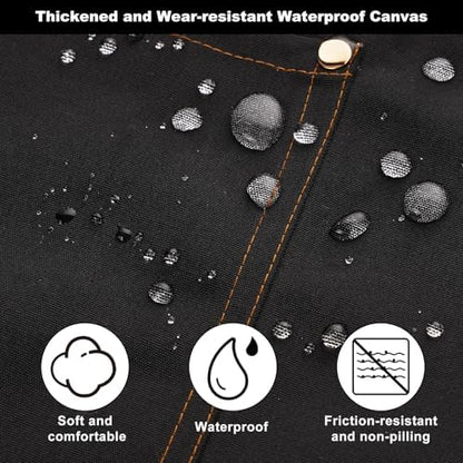Chef Aprons for Women Men with Pockets, Oil-Repellent & Water-Resistant - Image 3