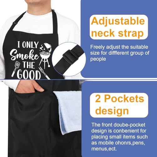 Funny Aprons for Men, 39’’ x 39'' Plus Size Aprons - Image 4