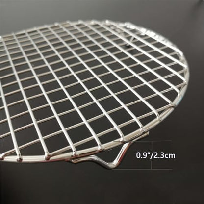 Cooking Rack with Legs 304 Stainless Steel Dia 8.25" Heavyweight Straight Wire - Image 2