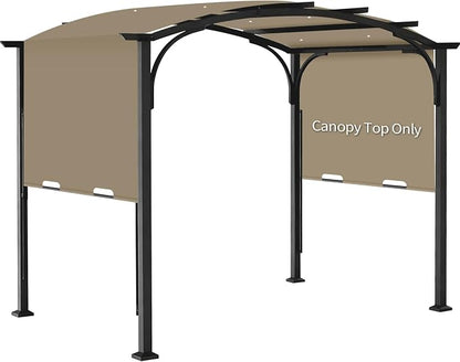 slashome 200" x 103" Pergola Replacement Canopy, Fits L-PG152PST-B, Khaki | by SLASHOME