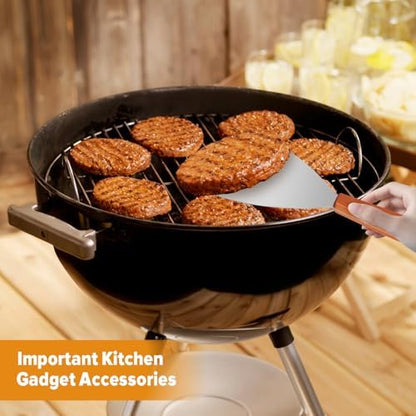 Small Metal Dough Grill Griddle Scraper Spatula - Image 2