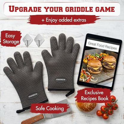 KITCHEN PERFECTION XL Silicone Griddle Gloves - Image 5