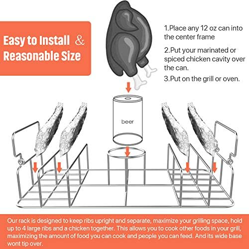 Beercan Chicken Roaster & Rib Rack - Image 4