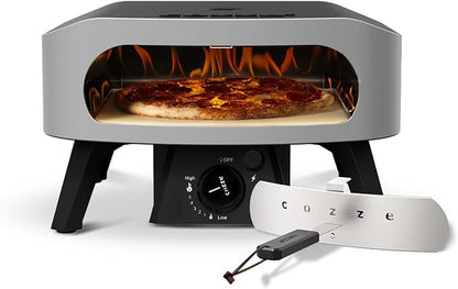 13" Classic Portable Outdoor Pizza Oven - Fire & Stonebaked 13 Inch Pizzas in 60 Seconds - 28mbar Propane Gas Oven, Oven Door, Cordierite Pizza Stone, Built-in Thermometer, Gas Hose & Regulator