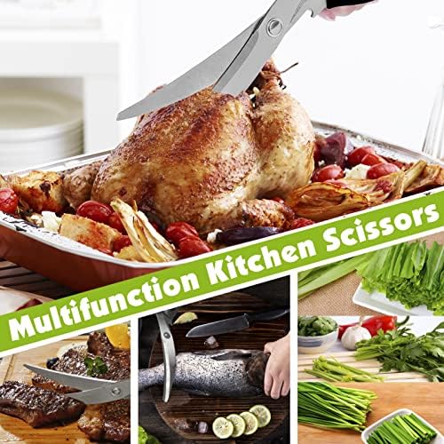 Kitchen Scissors, Korean Barbecue Scissors and Tongs Set, Kitchen Sheras - Image 5