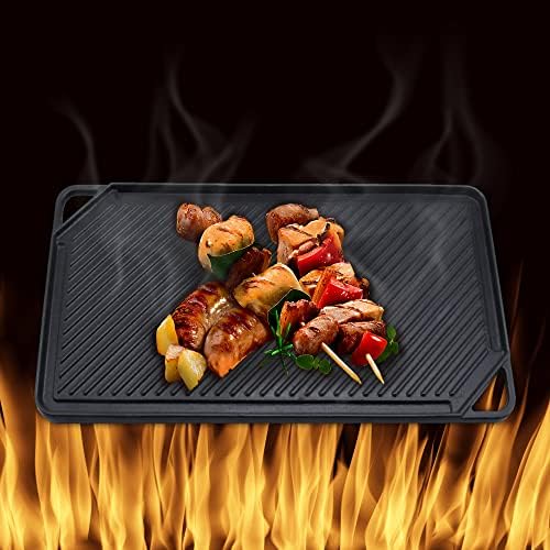 GasSaf Cast Iron Reversible Griddle, Double Sided Grill Pan Perfect - Image 4