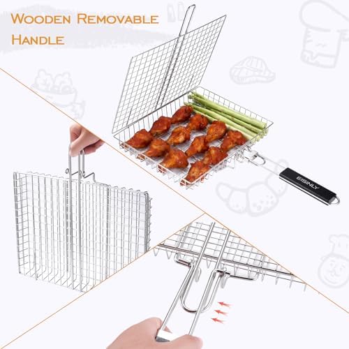 Eisinly BBQ Grilling Basket for Outdoor Grill - Image 4