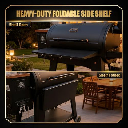 QuliMetal Foldable Front Shelf for Pit Boss Austin XL 1000/Savannah 1500 - Image 4