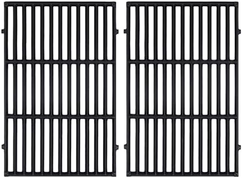 GasSaf 7638 Grill Grates for Weber Spirit 300 310 315 320 330, 17.5x12 Cast by GasSaf