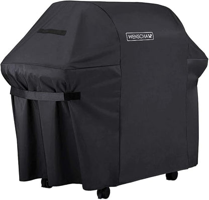 60 Inch BBQ Grill Cover, Wenscha Premium Barbecue Gas Grill Covers Heavy Duty Waterproof, 60x30x48 Inches, UV & Fade & Rip Resistant, Fits Most Brands of Grill - Black