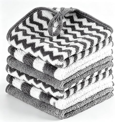 Microfiber Cleaning Cloths, 6PK Dish Cloths & Kitchen Dish Towels by Unknown