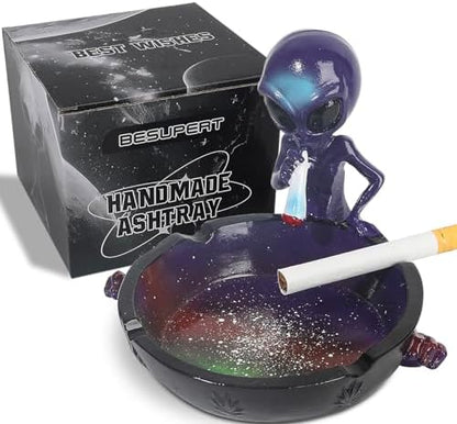 Ashtray, Hand-Painted Resin Ash Tray by BESUPERT