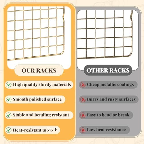 2 PCS Grid Wire Baking Cooling Racks - Image 7