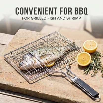 Fish Grilling Basket, Stainless Steel Fish Grill Basket, - Image 5